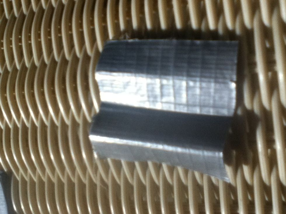 Fold it in have the fold piece on the side then the same on the other then it will look like this and it will have three folds like you see in this picture