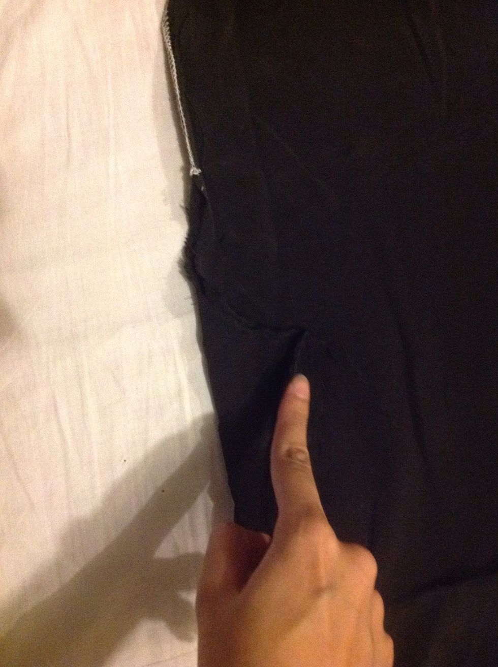 Fold it in such a way so your side looks straight.