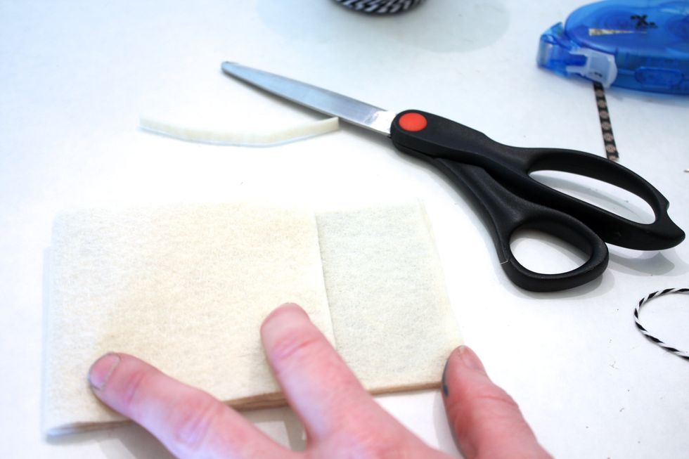 Fold it in to about 1.5 inches away from other edge