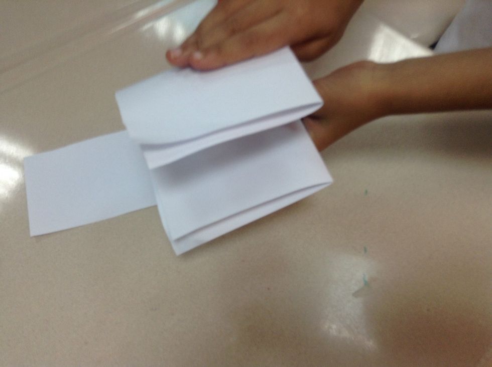 Fold it into one square