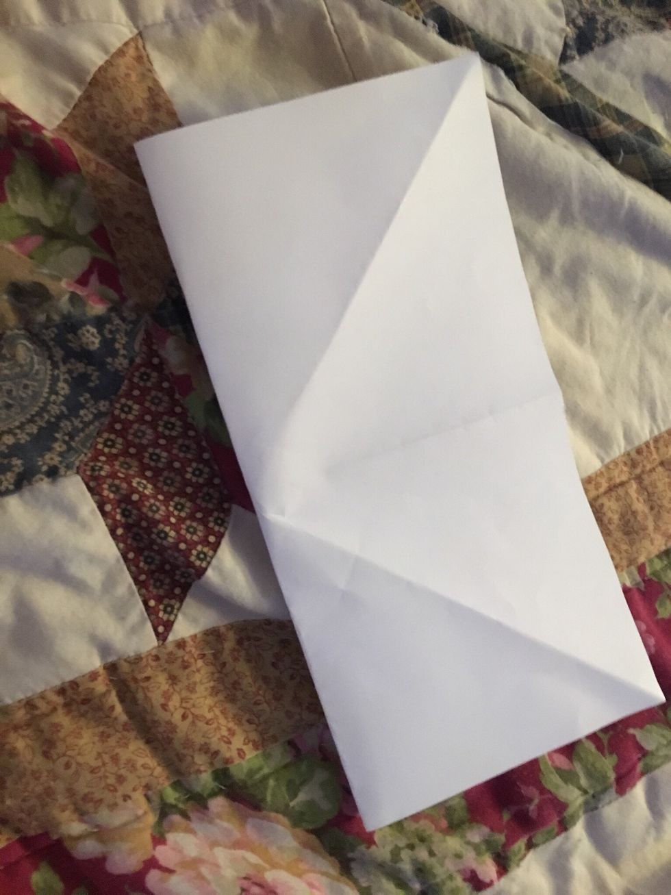 Fold it into squares now