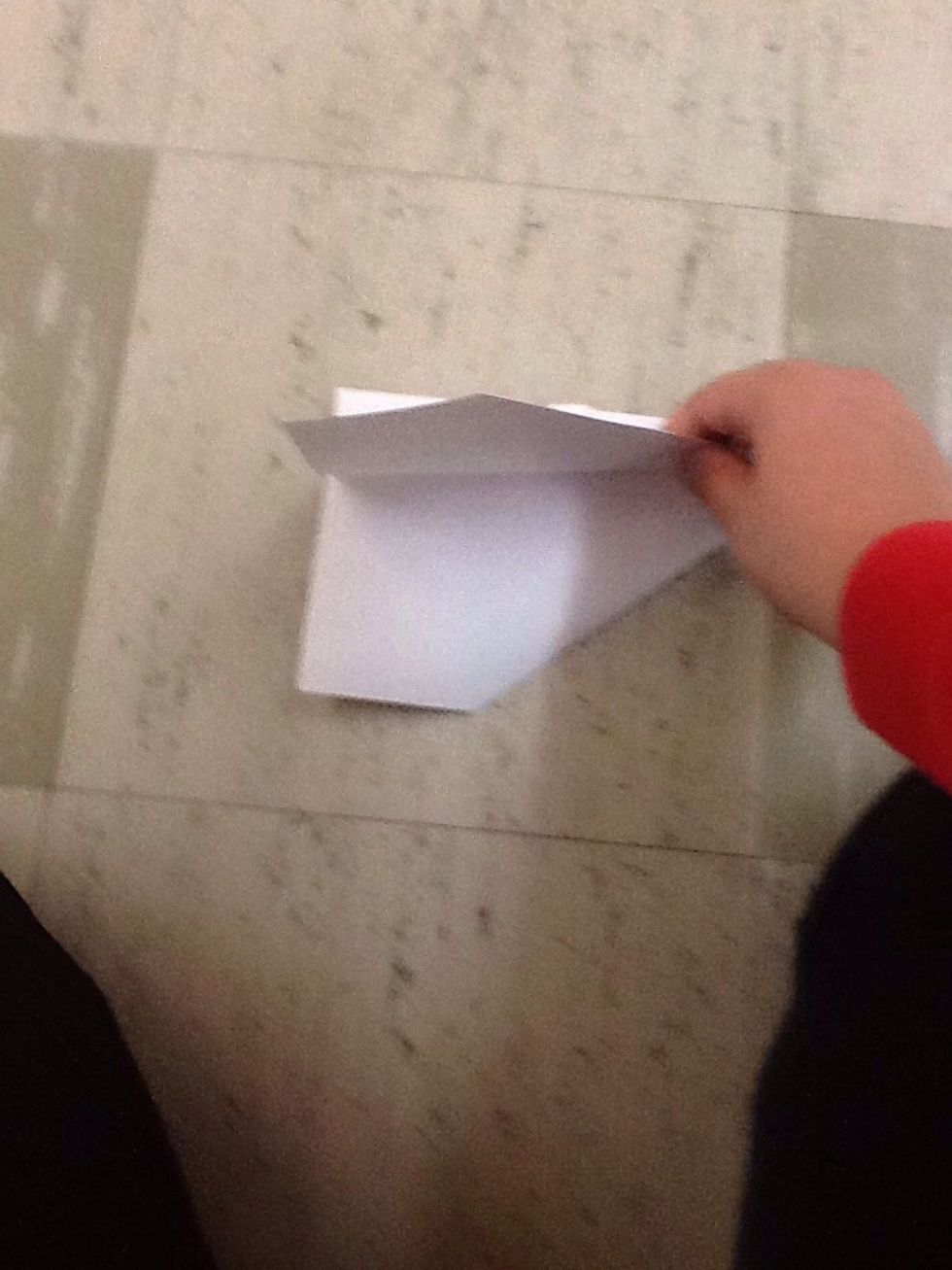 Fold it like this and do the same on the other side as we'll