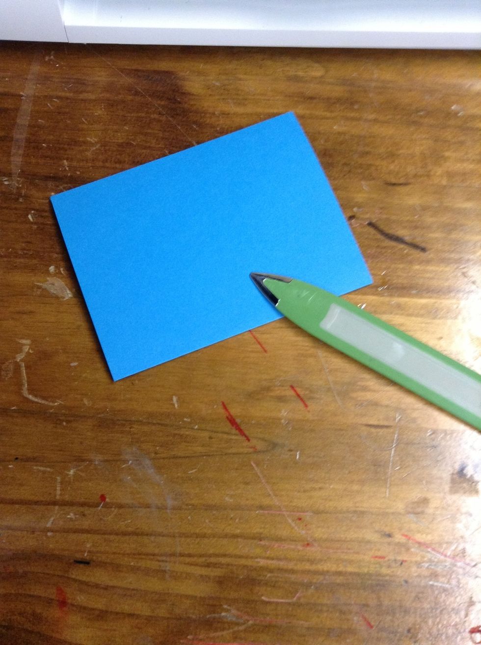 Fold it on half using a bone folder