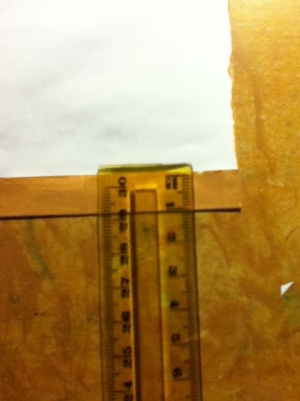 Fold it up about one cm