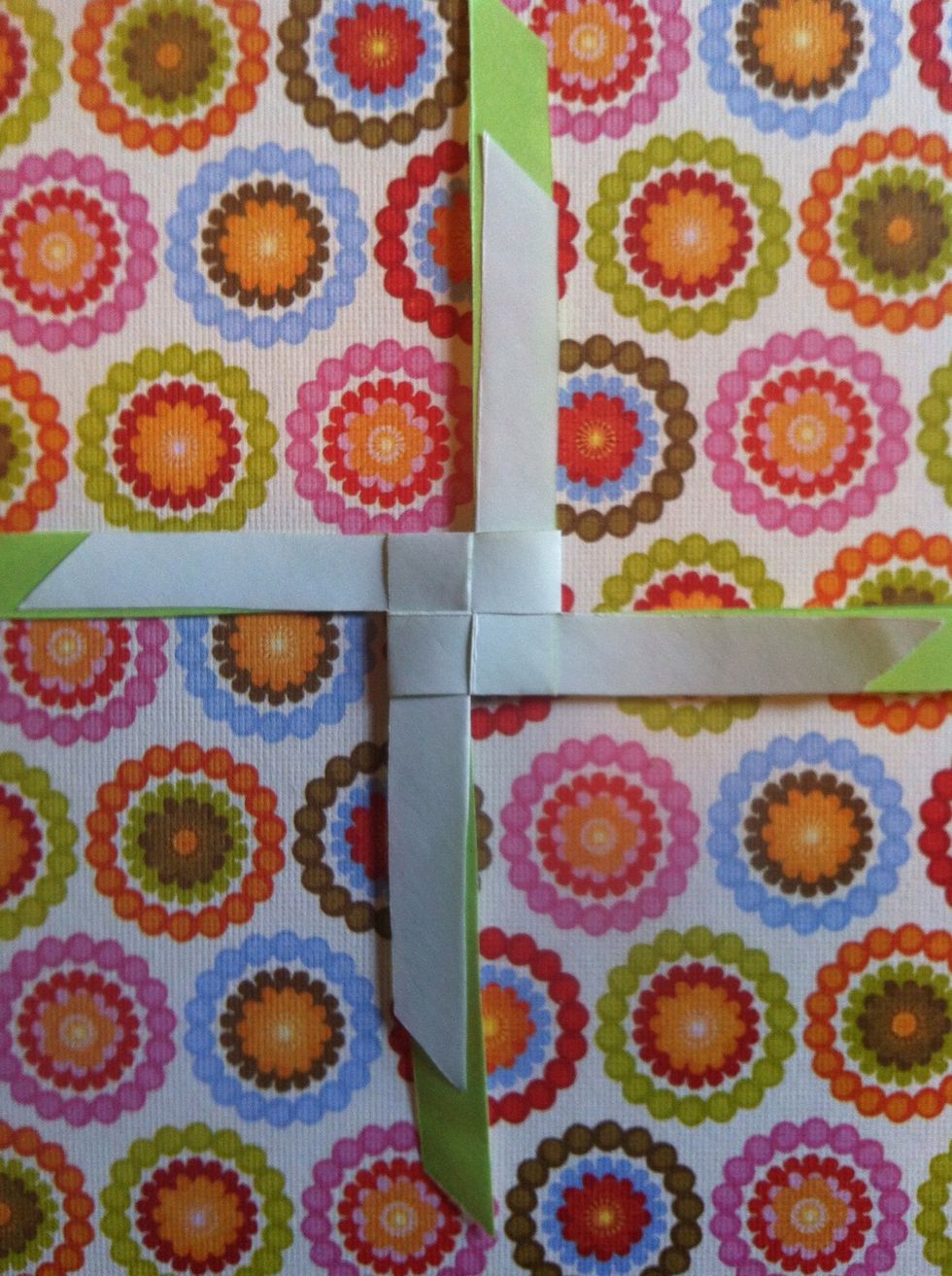 Fold left side over & under...