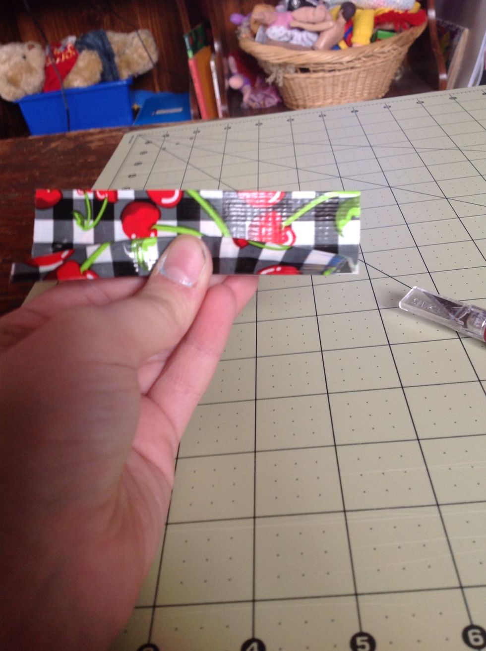 Fold on half to the crease