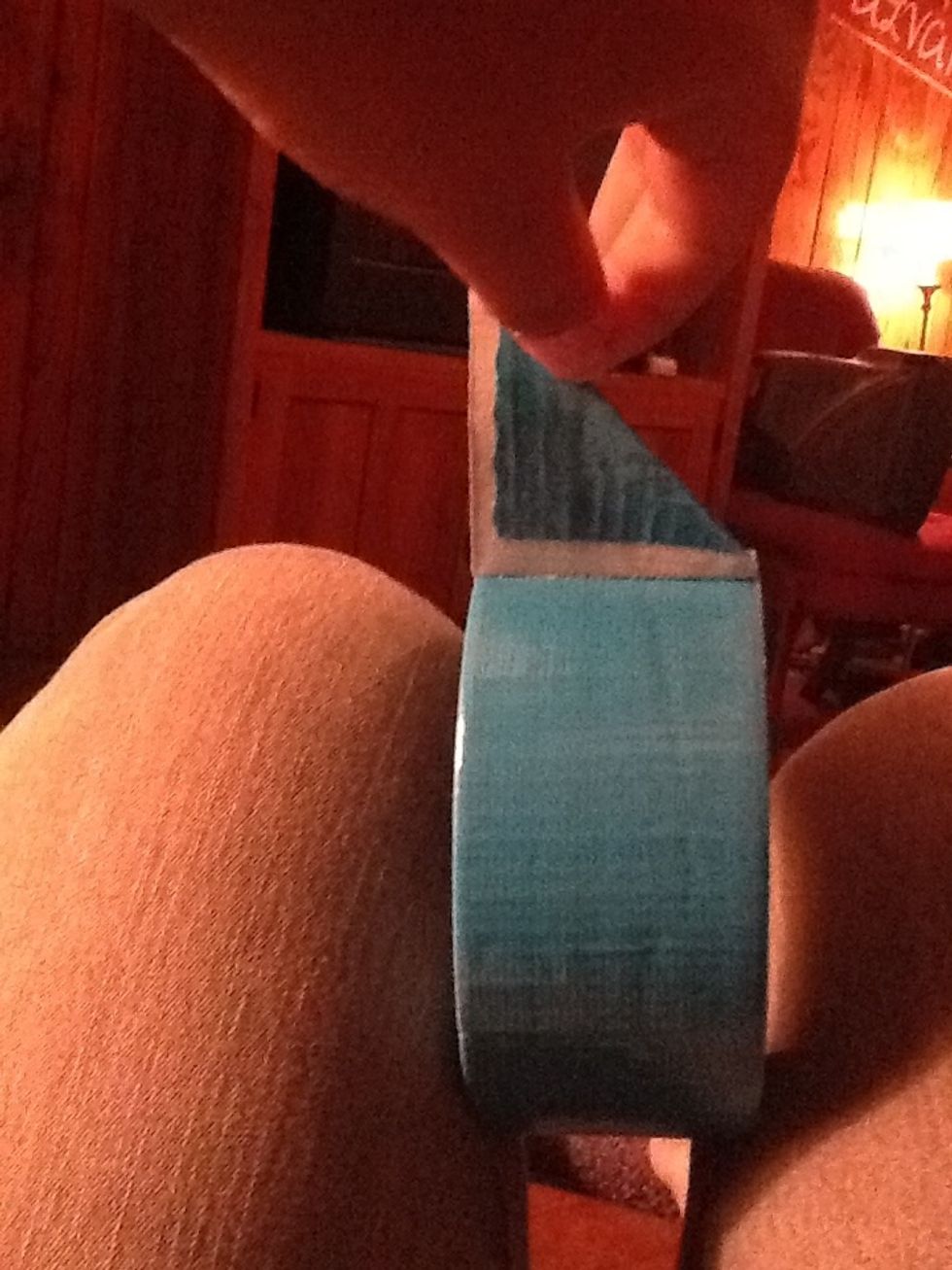 Fold one corner down, leaving room against the edge