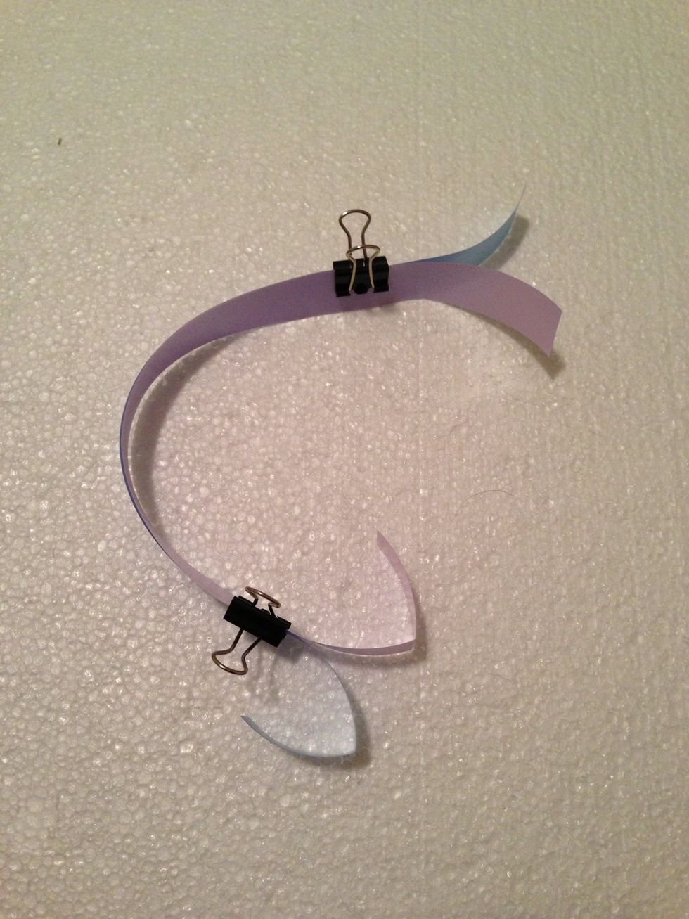 Fold one end 1.5", which becomes the wings.