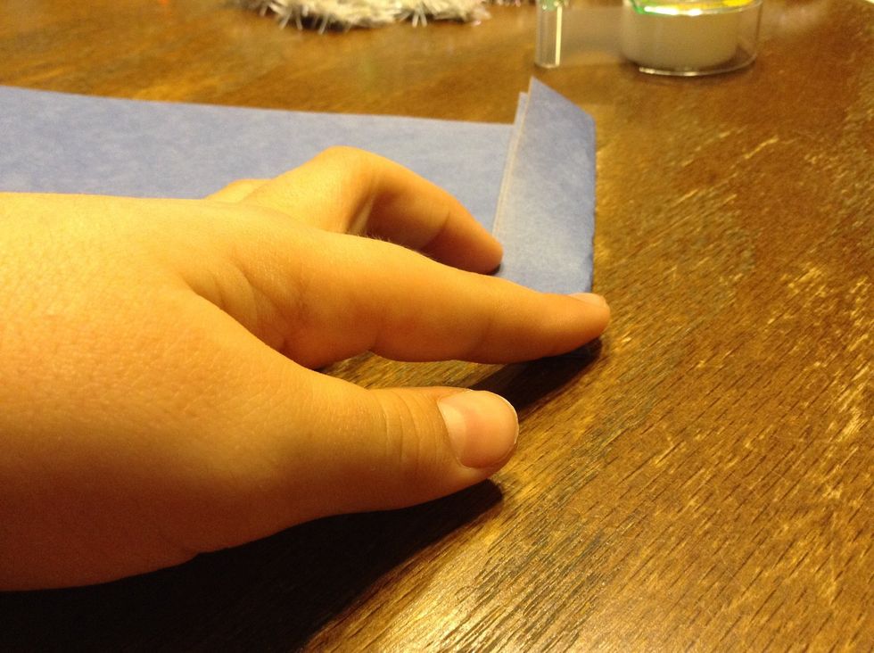 Fold one side and crease