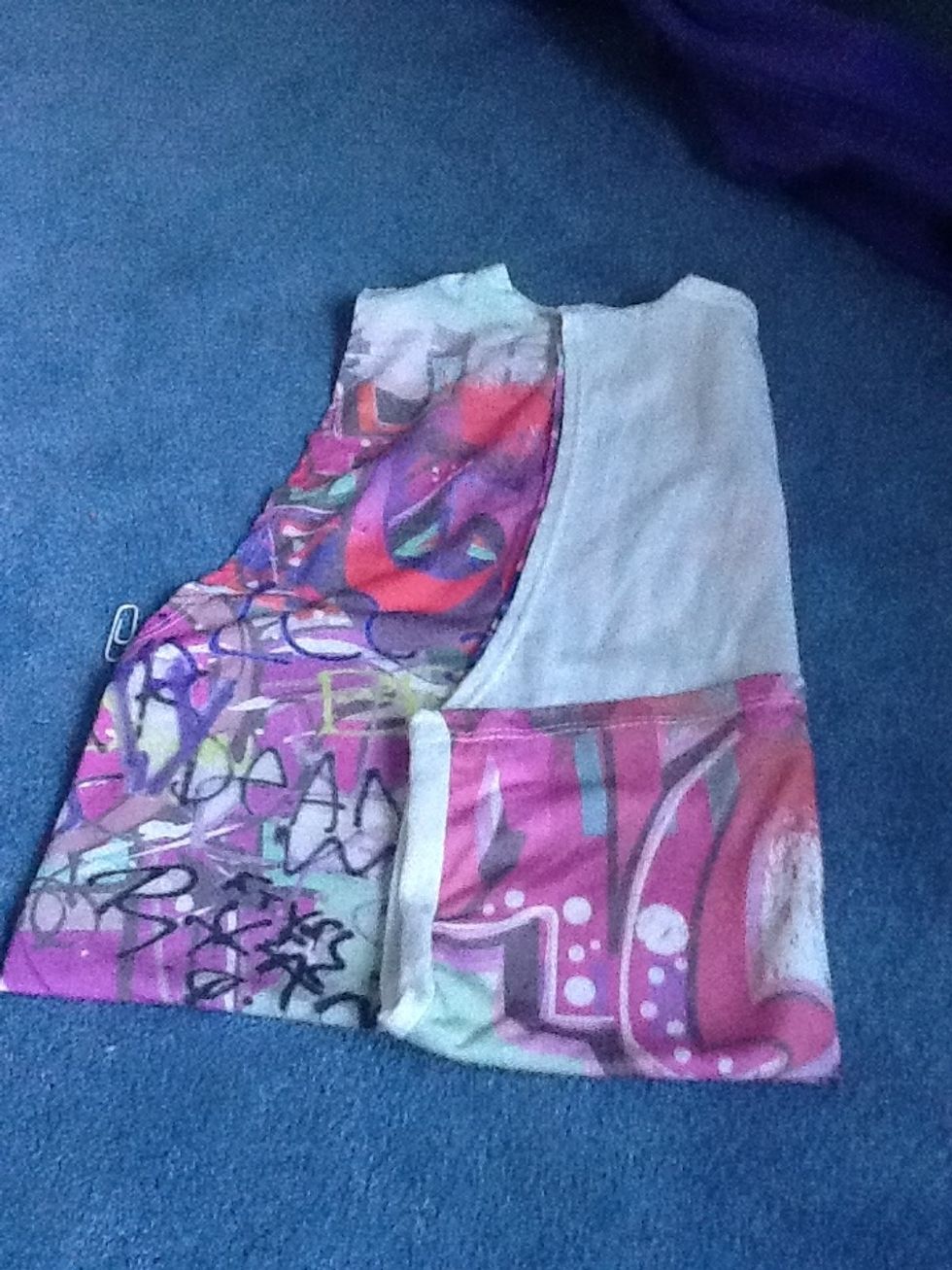 Fold one side in to the middle