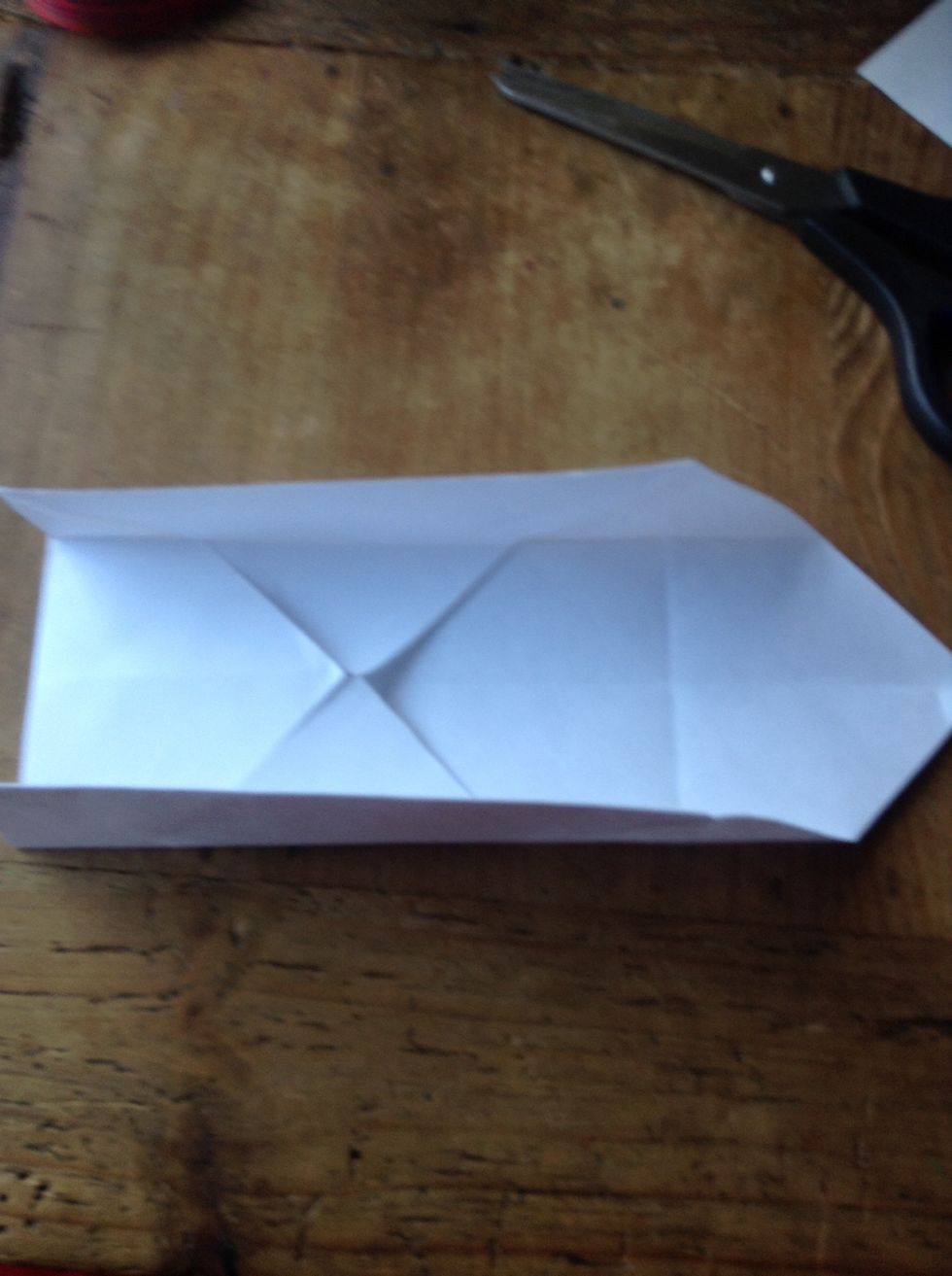 Fold one side out