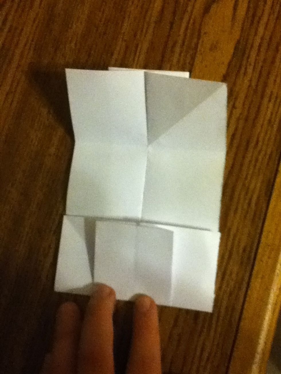 Fold one side to centerline.