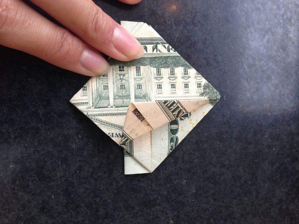 Fold one side to the middle