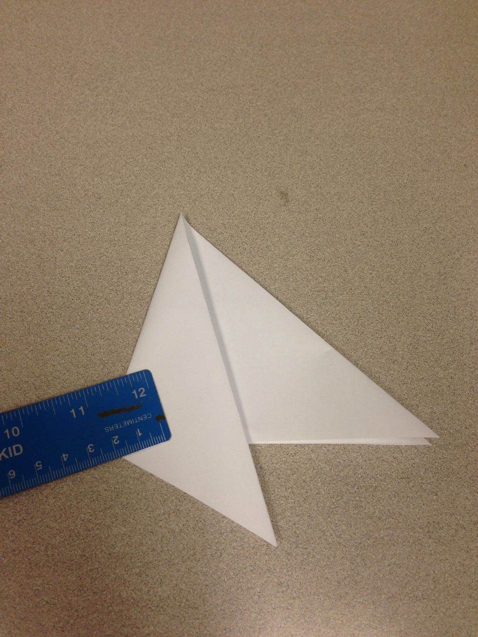 Fold one third of the way