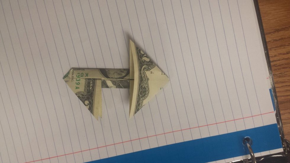 Fold one triangle in half