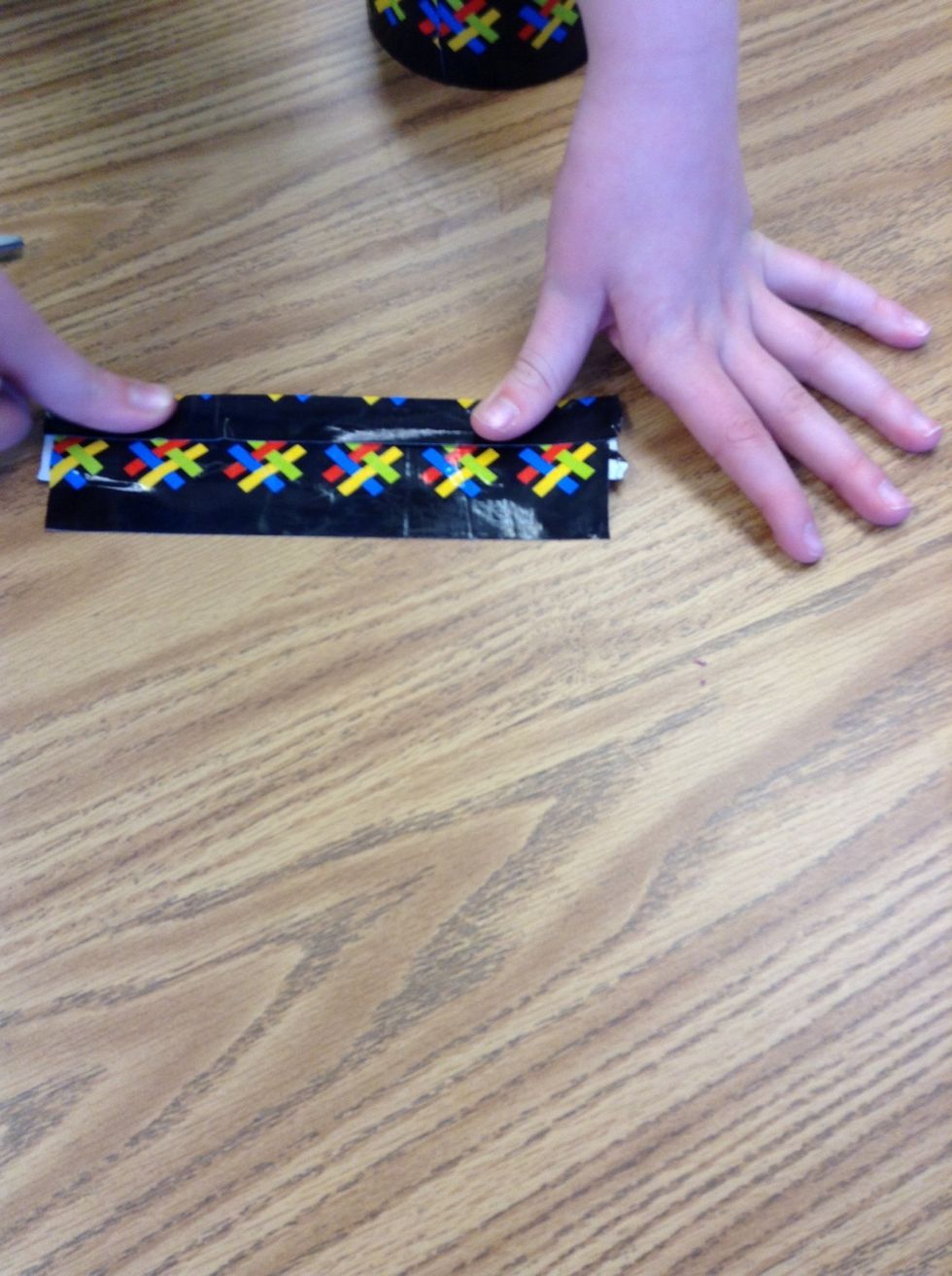 Fold ONLY ONE half of ONE of the pieces.