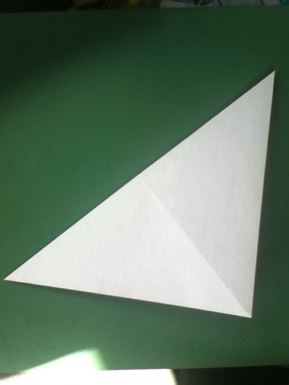 Fold other diagonal; crease