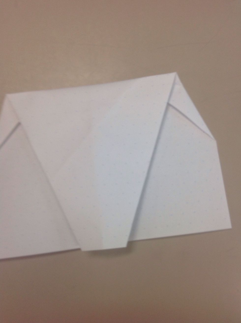 Fold out the structure than fold the parallelogram in.