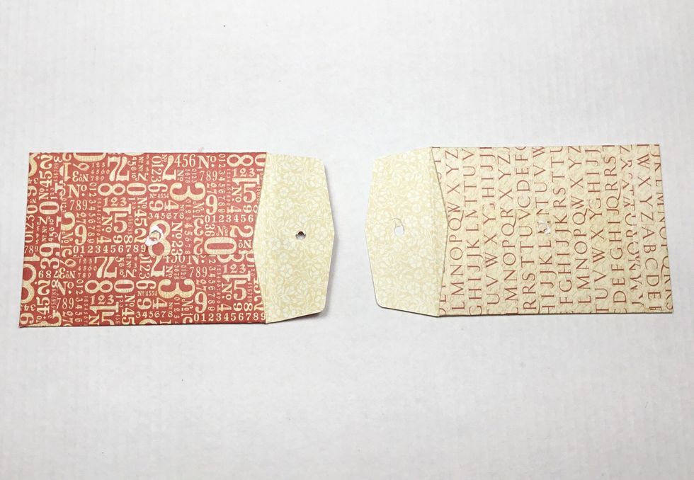 Fold out the top tabs.