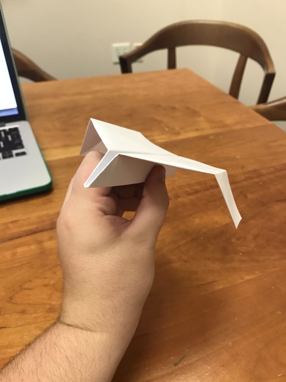 Fold out wings to desired width