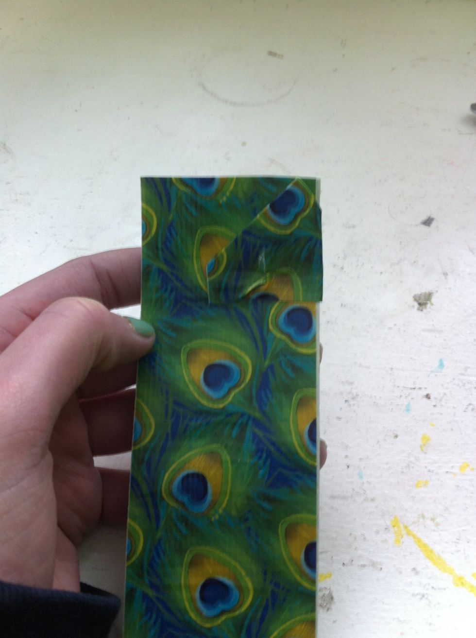 Fold over edge, do not cut!