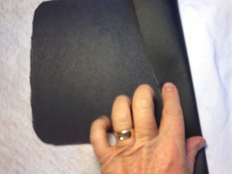 Fold over leather or felt your choice.