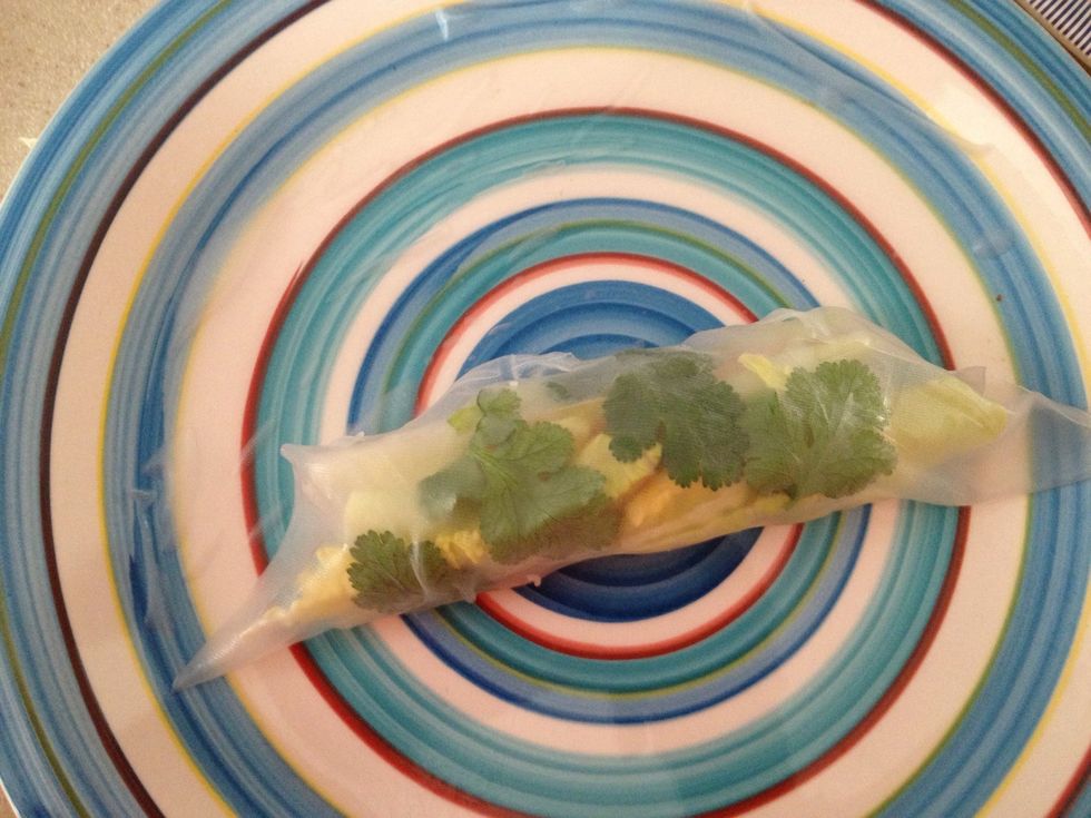 Fold over once, stretching *slightly*