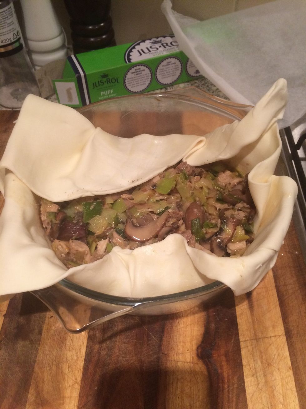 Fold over shortest sides first