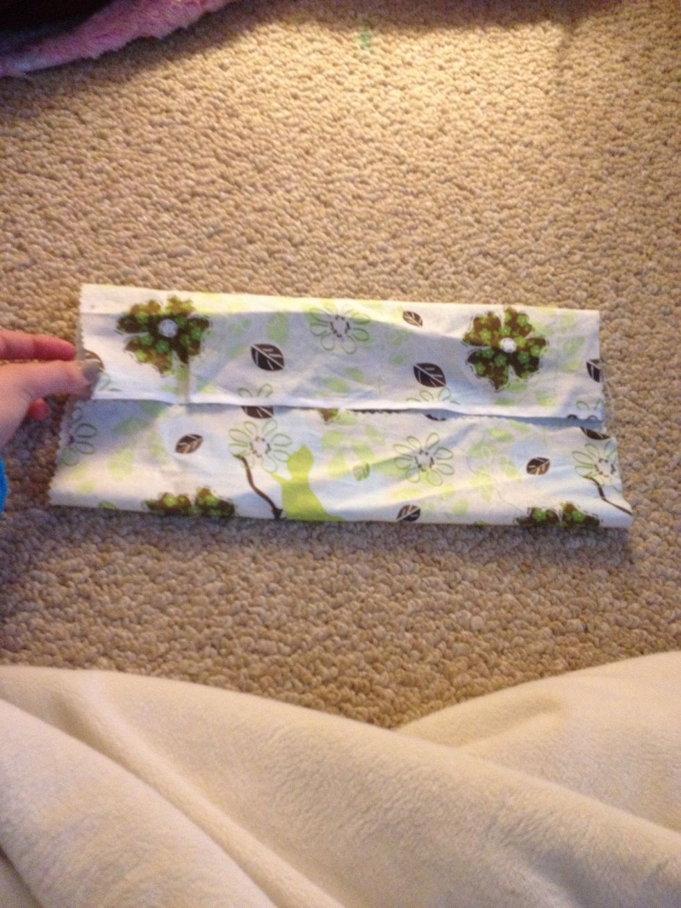 Fold over the other side to the crease