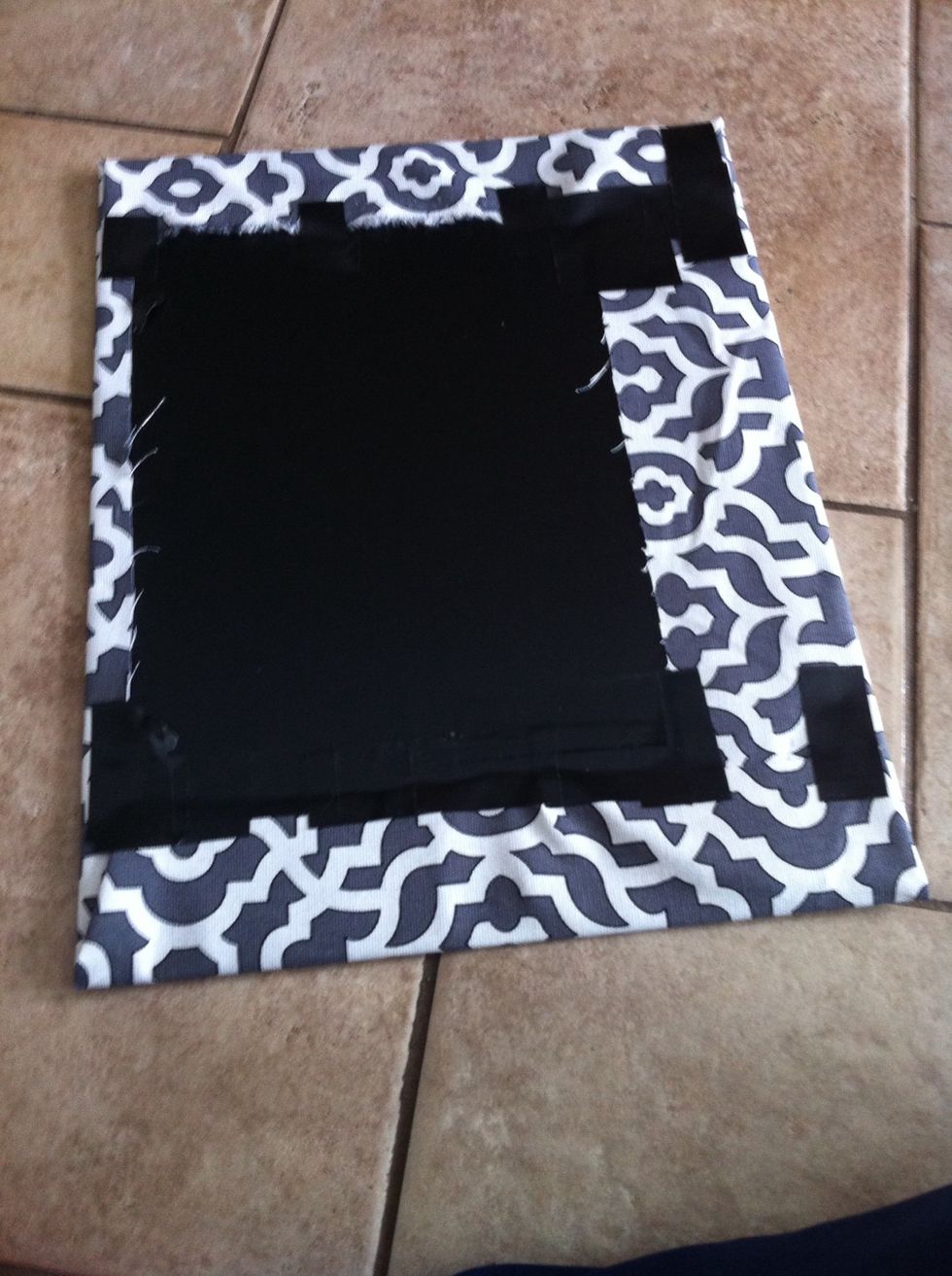 Fold over the other sides and secure them in place. (I used heavy duty tape but hot glue or other glues would also work)