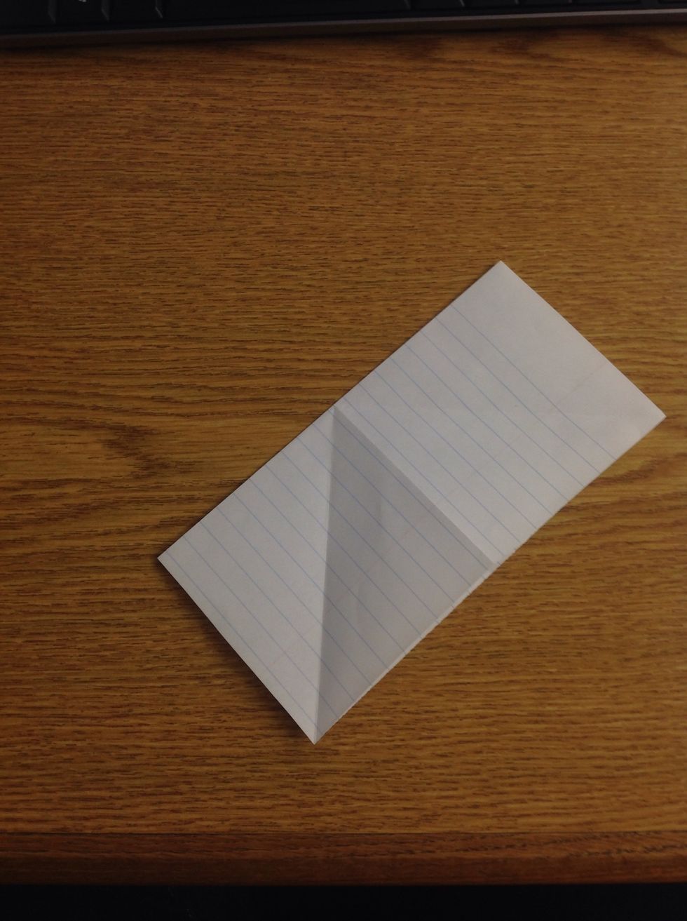 Fold over the upper left side.