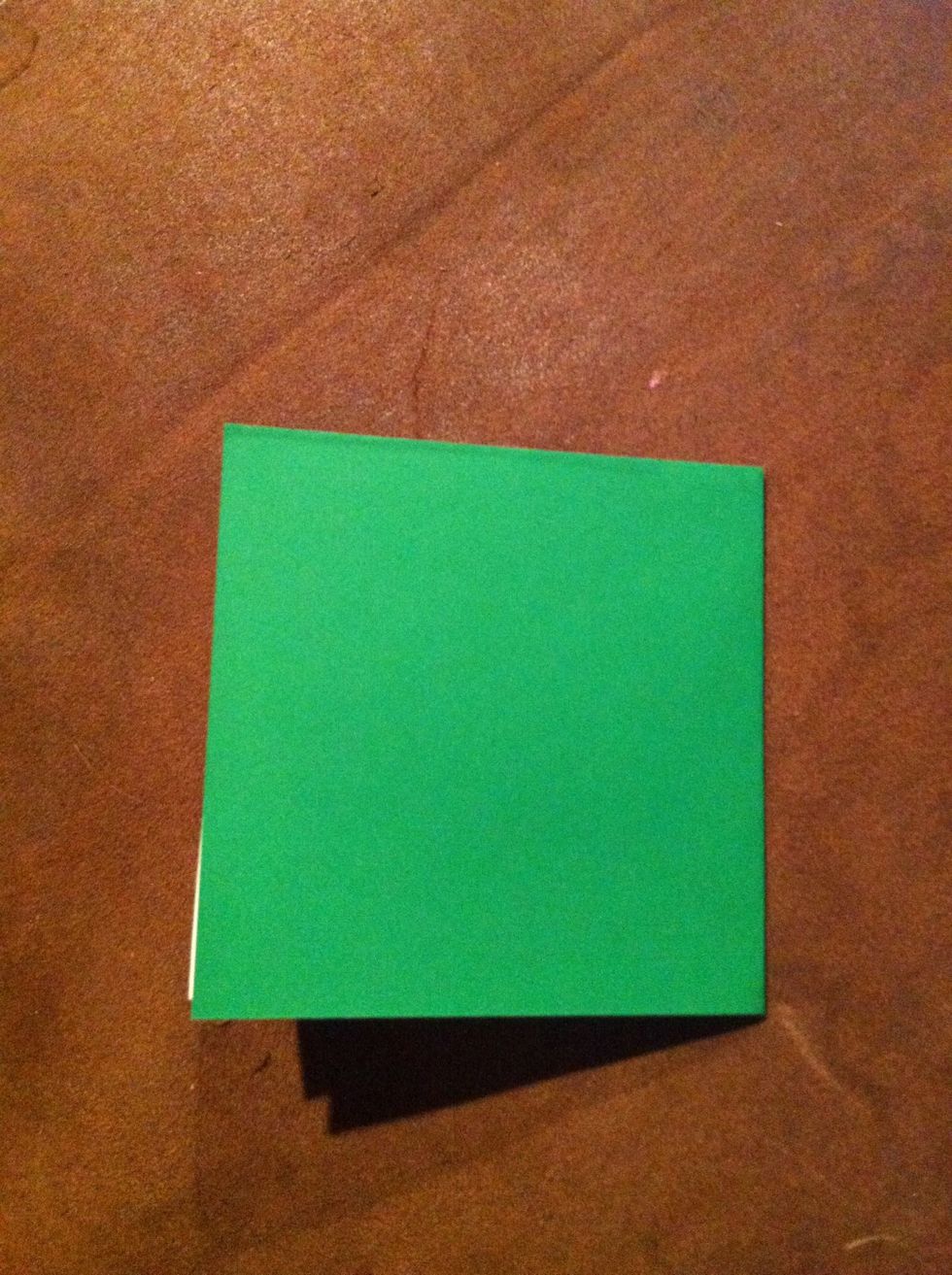 Fold paper in half again, right to left