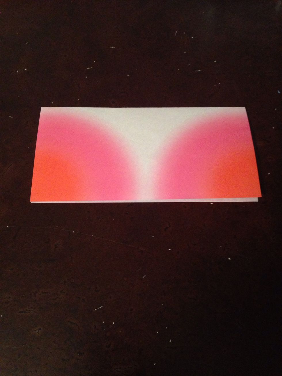 Fold paper in half