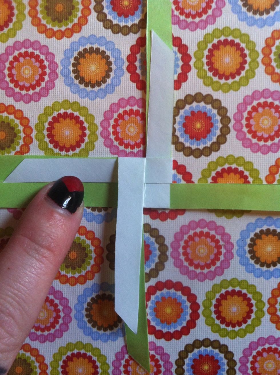 Fold right side over & under.