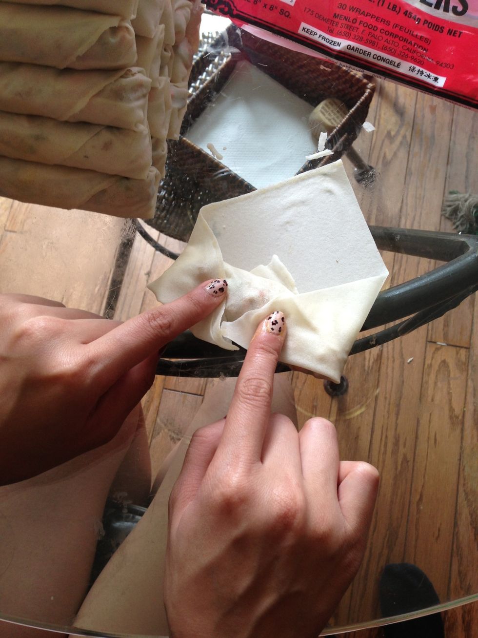 Fold sides over