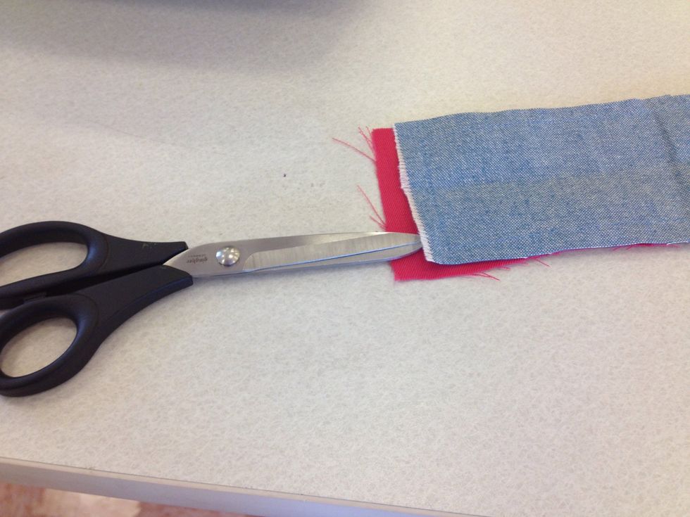 Fold strap in half and sew right sides together leaving ends open.