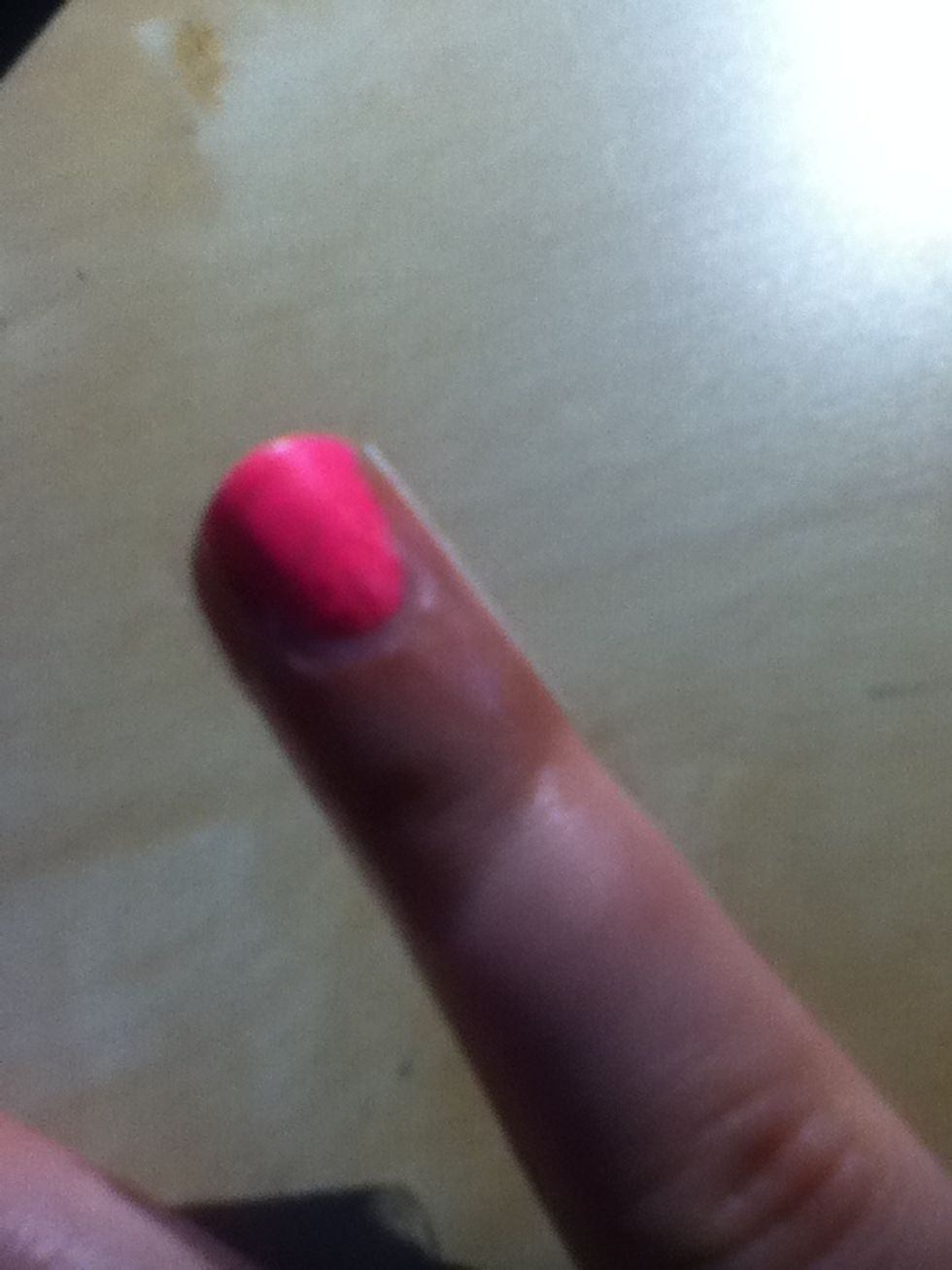 Fold tape around finger