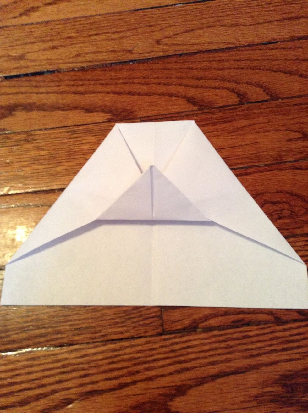 Fold that little triangle up.