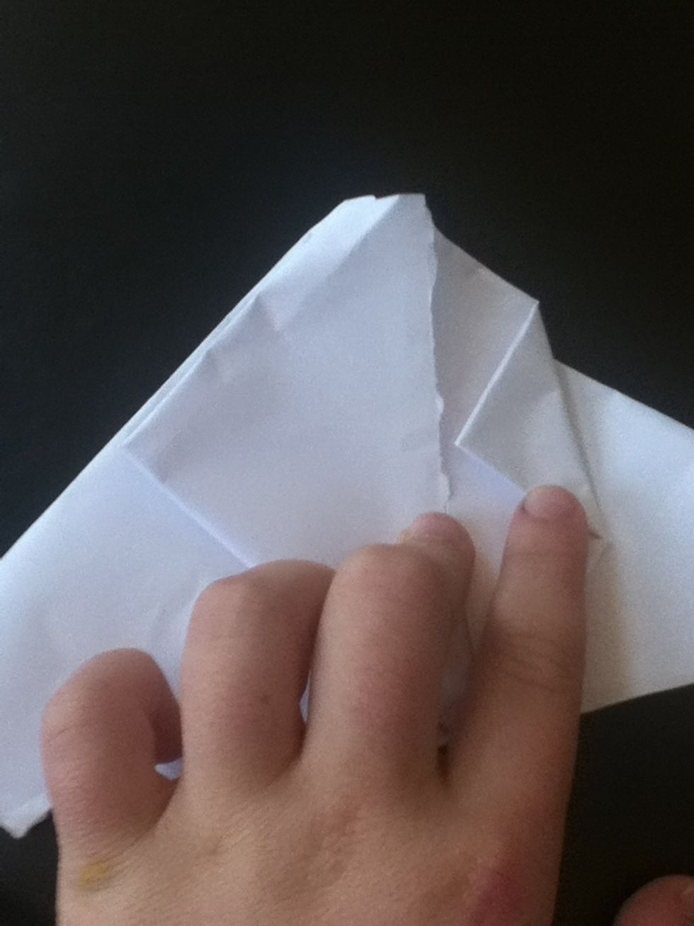 Fold that middle corner into the center.