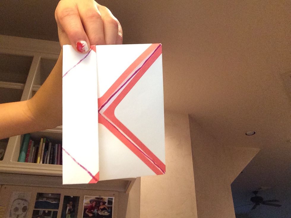 Fold the 2 sides to the center