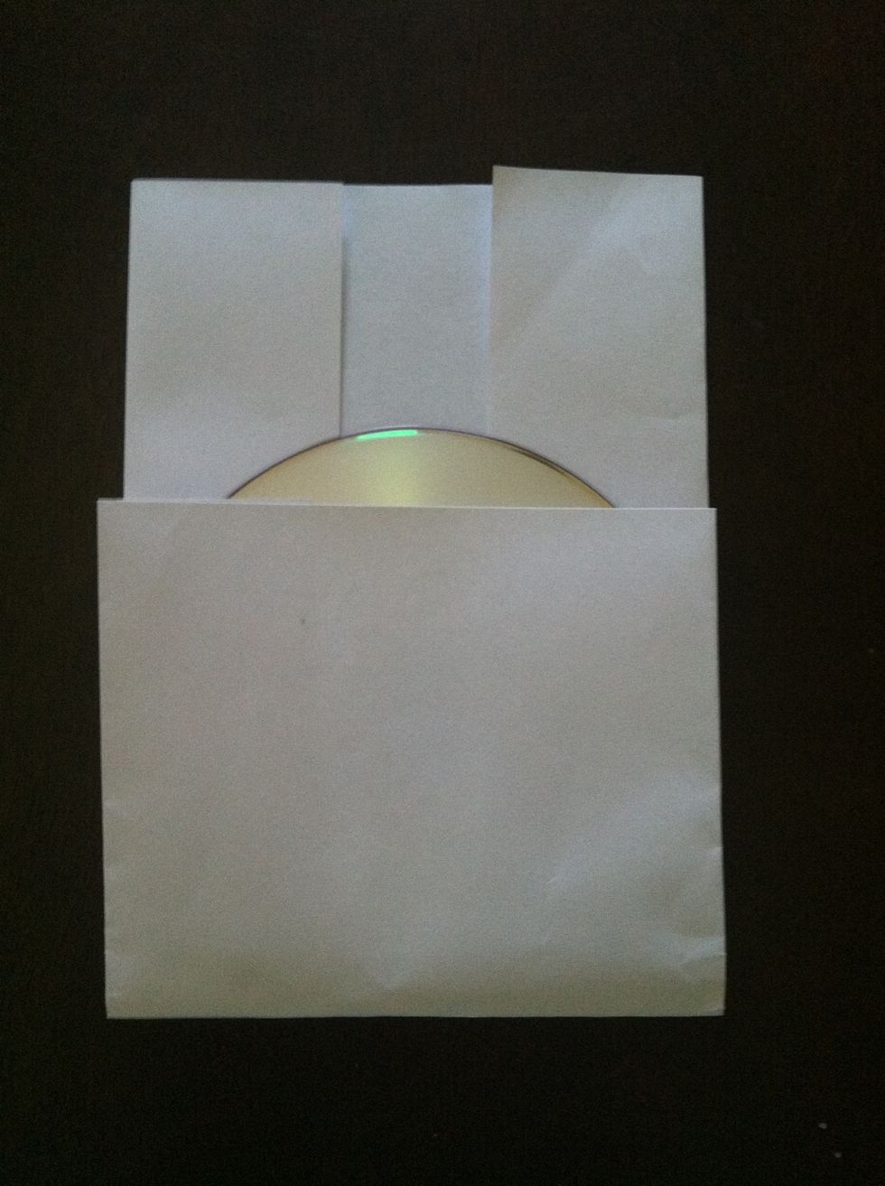 Fold the bottom half upwards