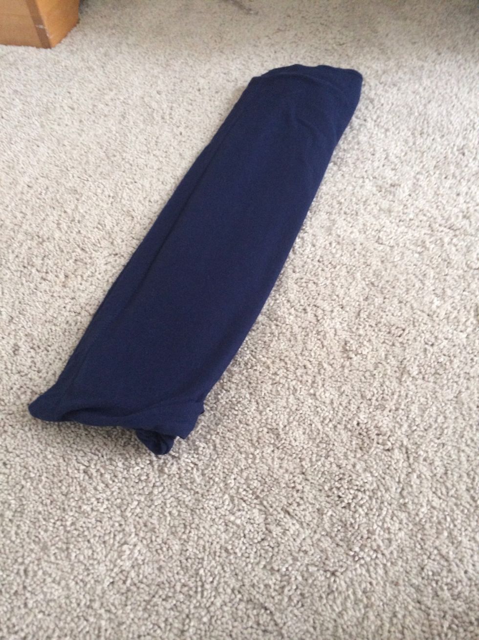 Fold the bottom part over the part you just folded