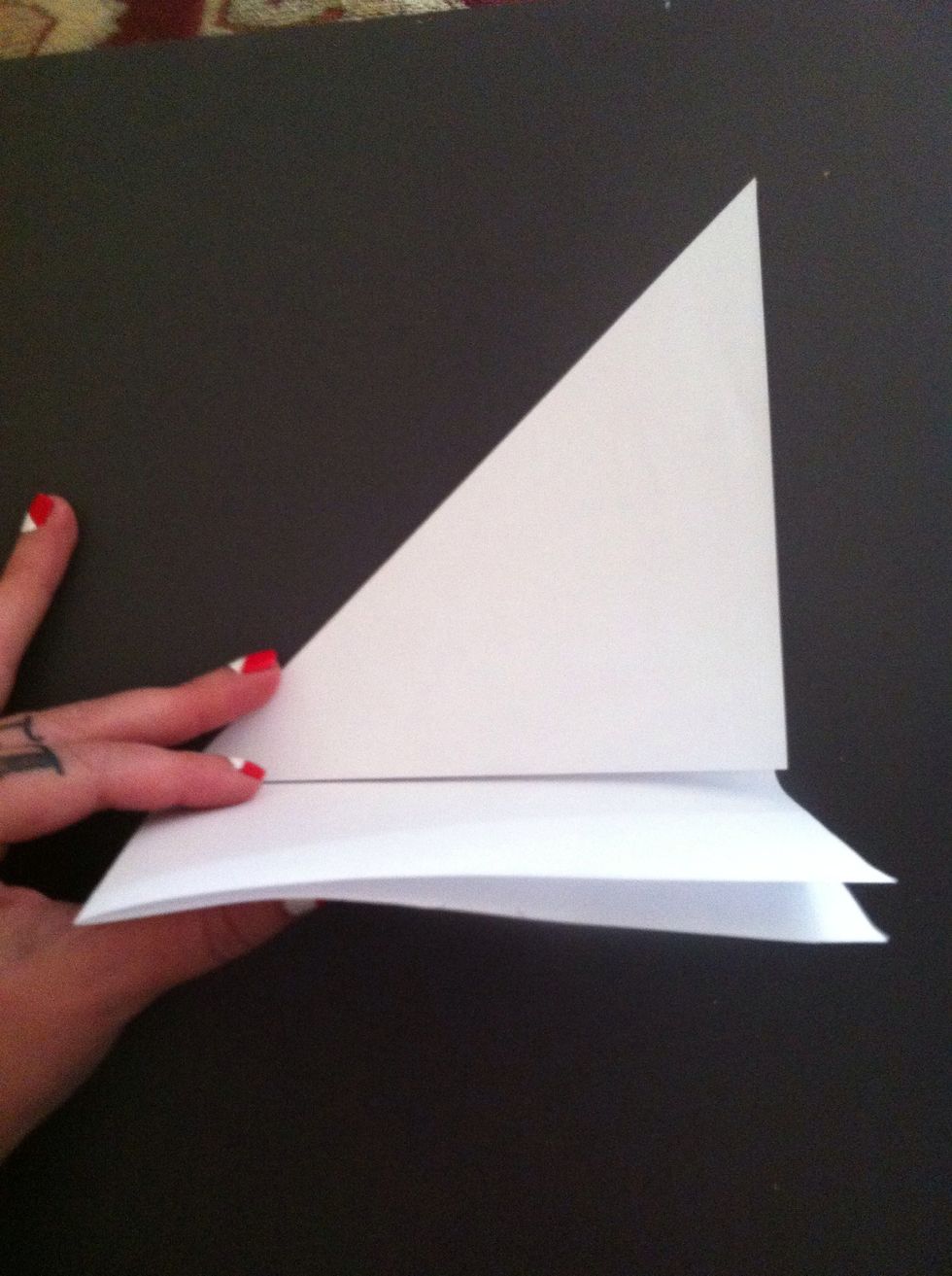 Fold the bottom up along edge...