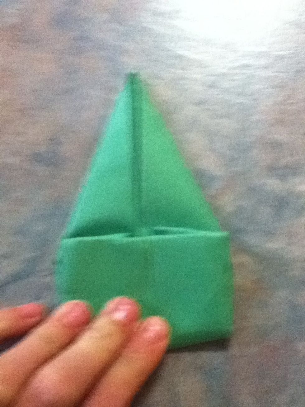 Fold the bottom up