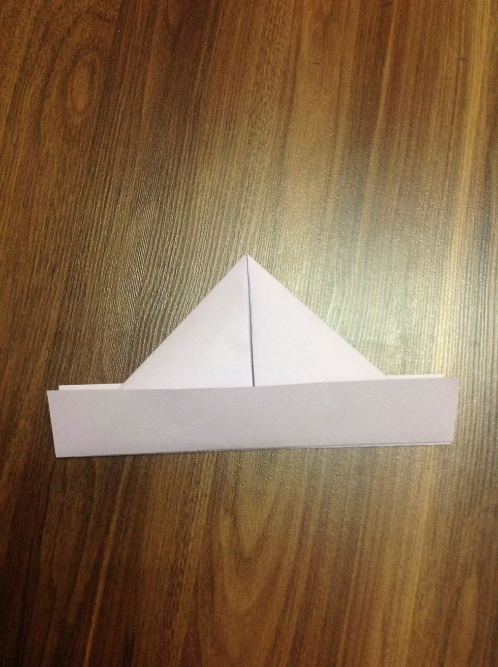 Fold the bottoms upwards so it looks like this