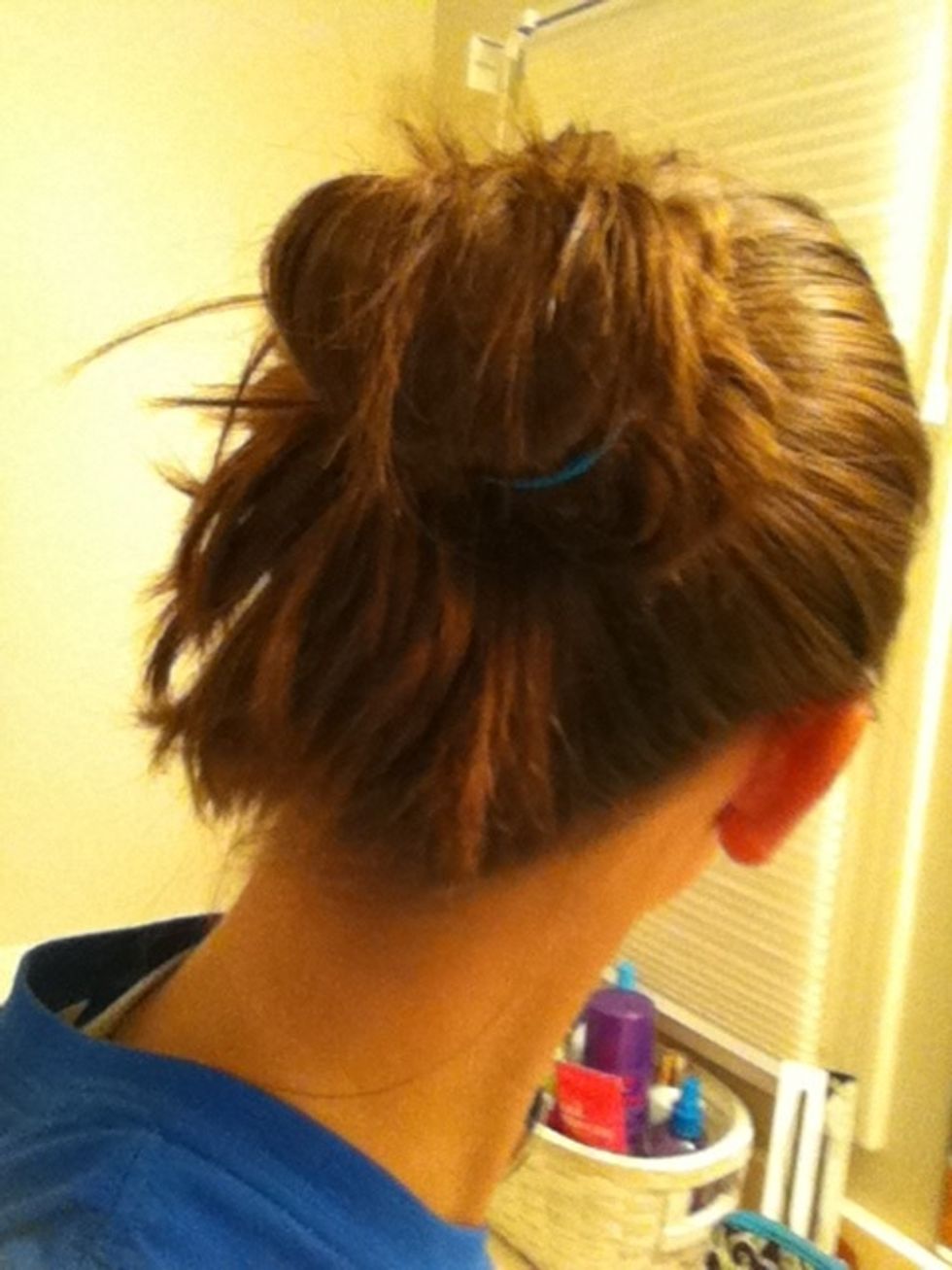 Fold the bun into another bun