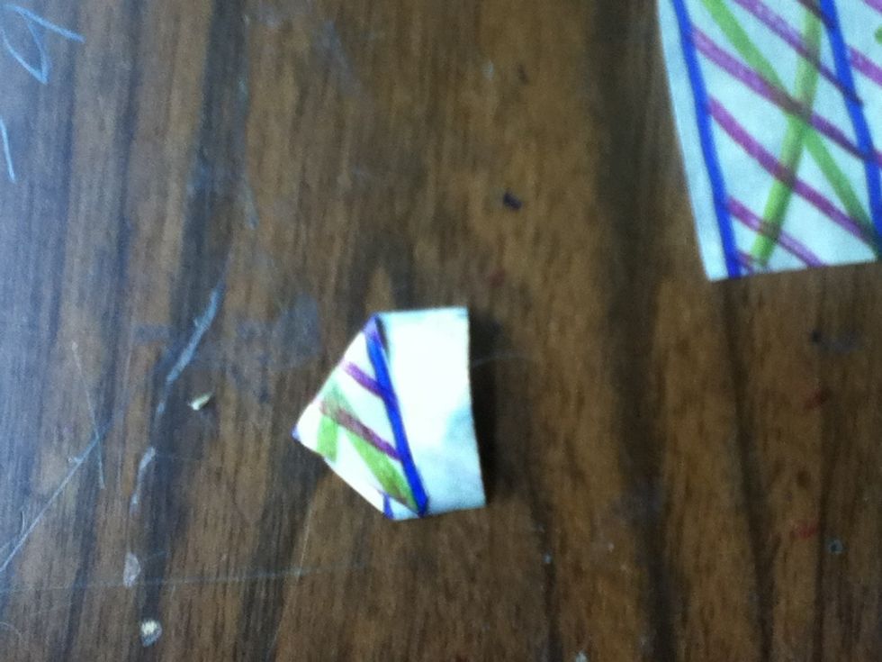 Fold the conor down to look like this