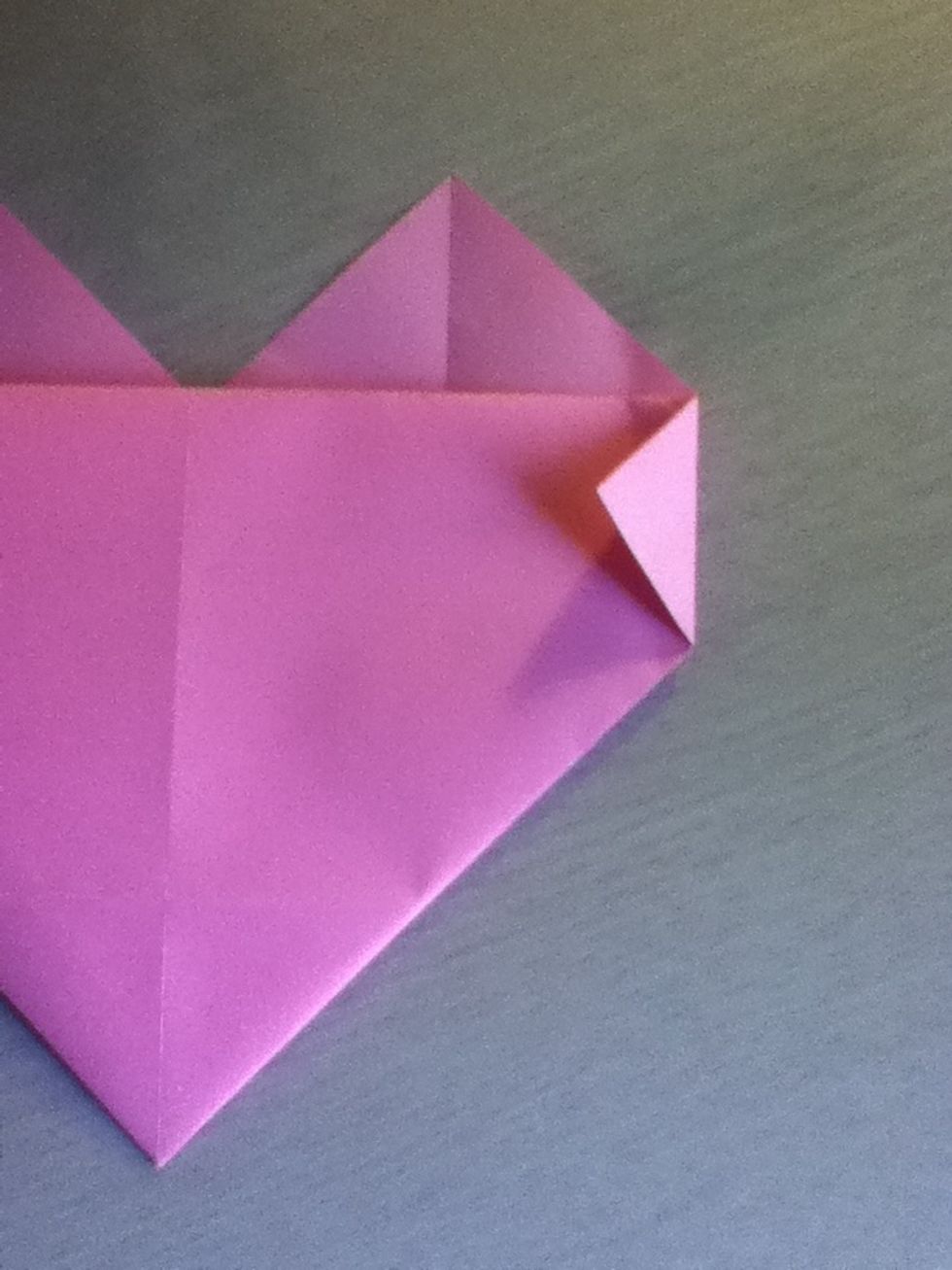 Fold the corner a little bit