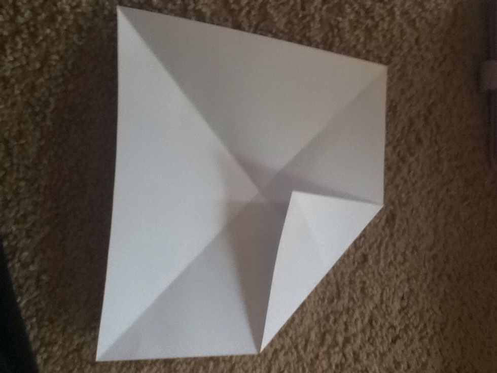 Fold the corner to the middle