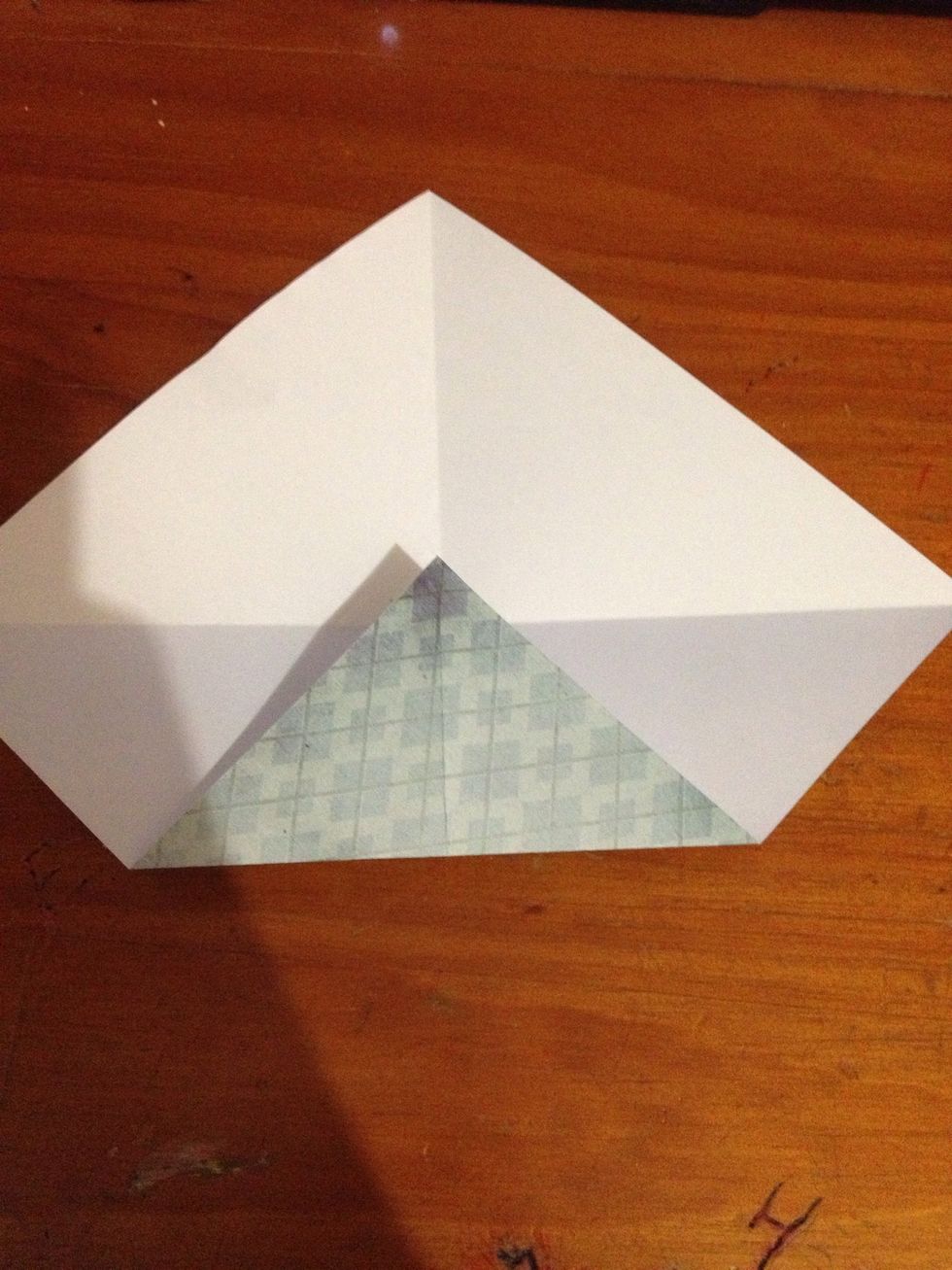 Fold the corner towards the centre